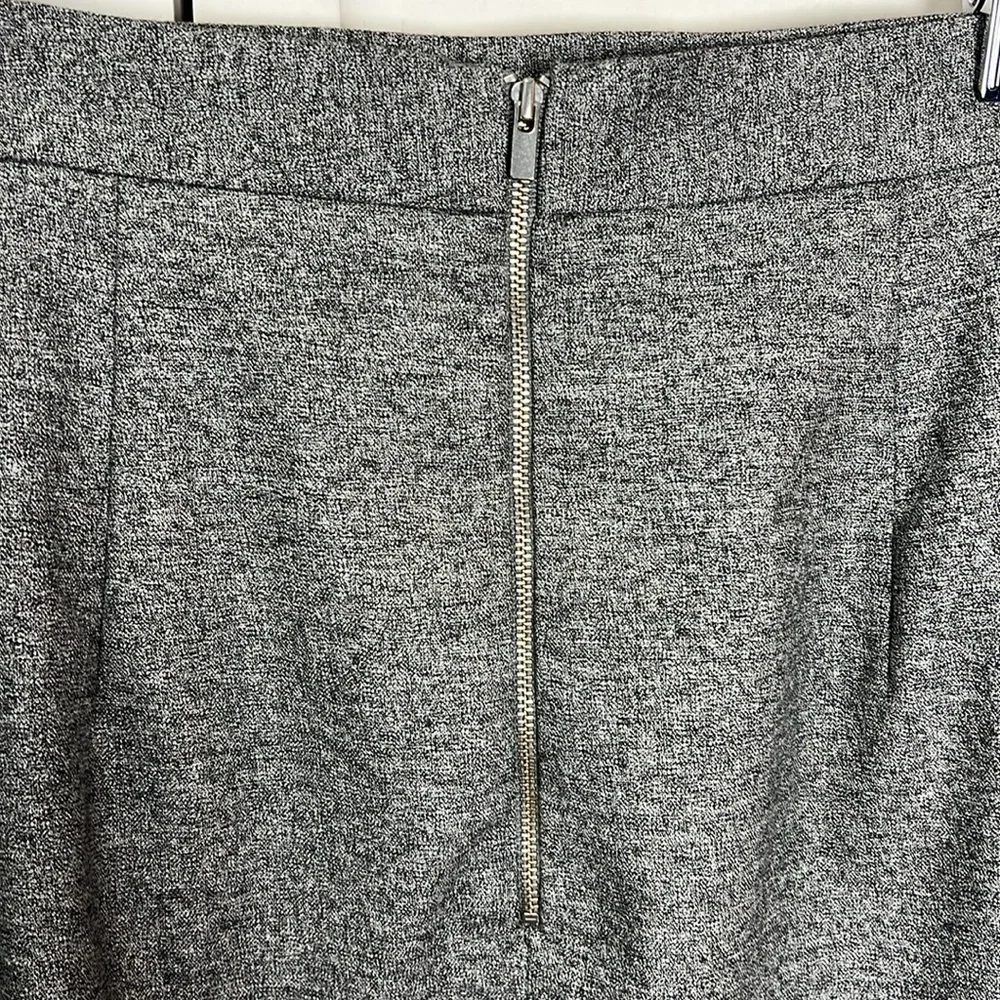 Banana Republic Zipper Stretch Pencil Skirt Size 12 Heather Gray - Picture 6 of 8